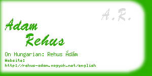 adam rehus business card