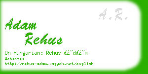 adam rehus business card